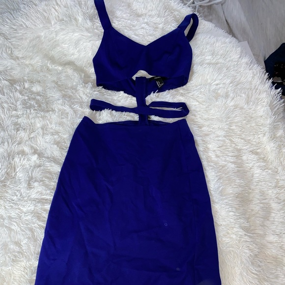 Blue cut out dress - Picture 2 of 2